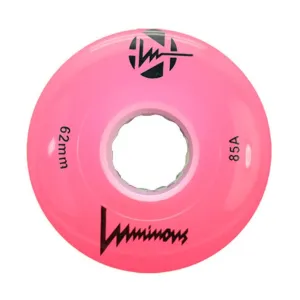 Luminous Light Up Quad Wheels Pink 85A - 4 pack