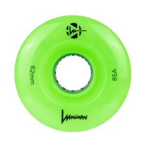 Luminous Light Up Quad Wheels Sixies Green Apple Glow 85A - 4 pack