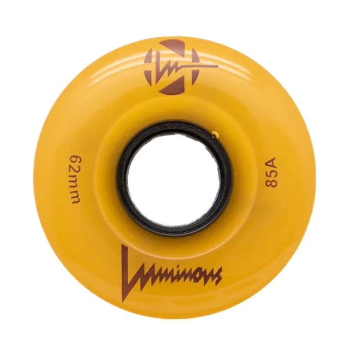 Luminous Light Up Quad Wheels Sunray Glow 85A - 4 pack