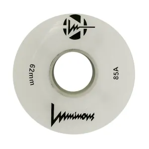 Luminous Light Up Quad Wheels White 85A - 4 pack