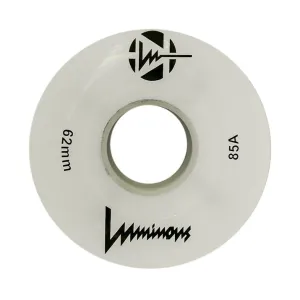 Luminous Light Up Quad Wheels White Glow 85A - 4 pack