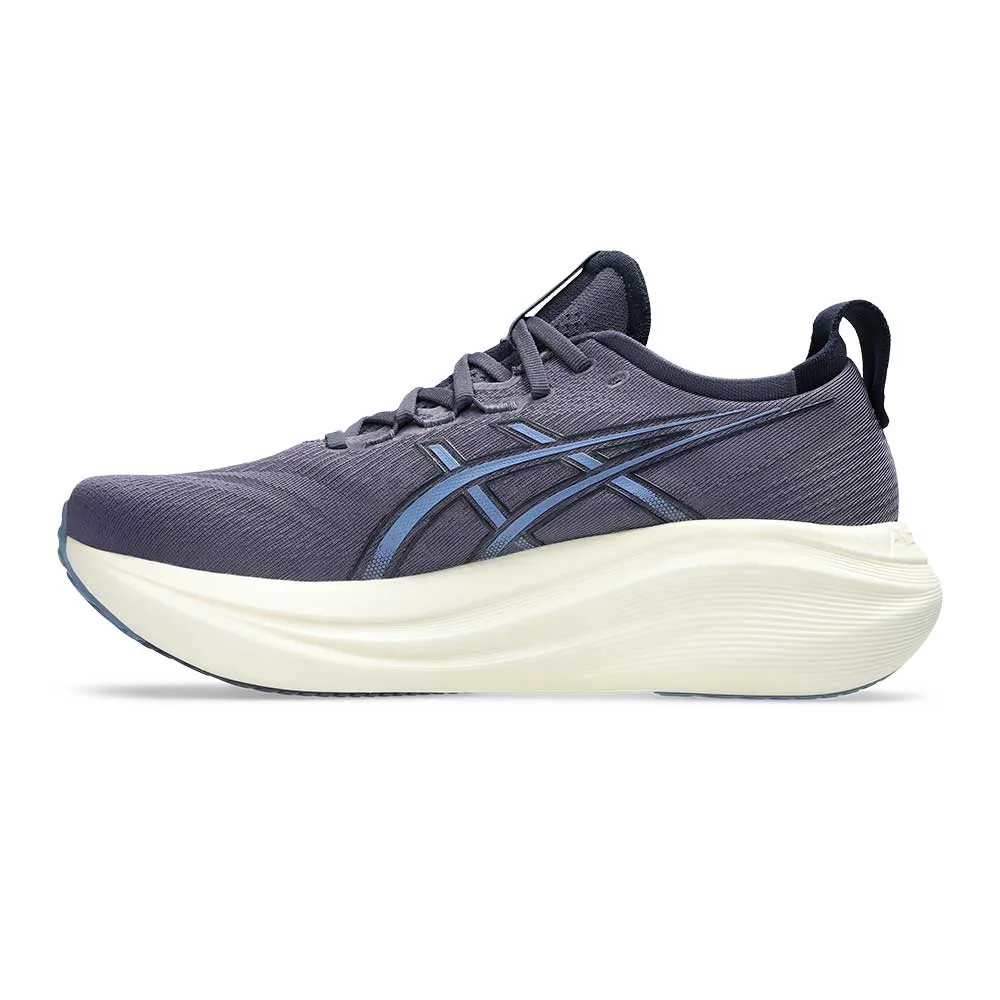 Men's Gel-Nimbus 27 Running Shoe - Indigo Fog/Denim Blue - Wide (2E)