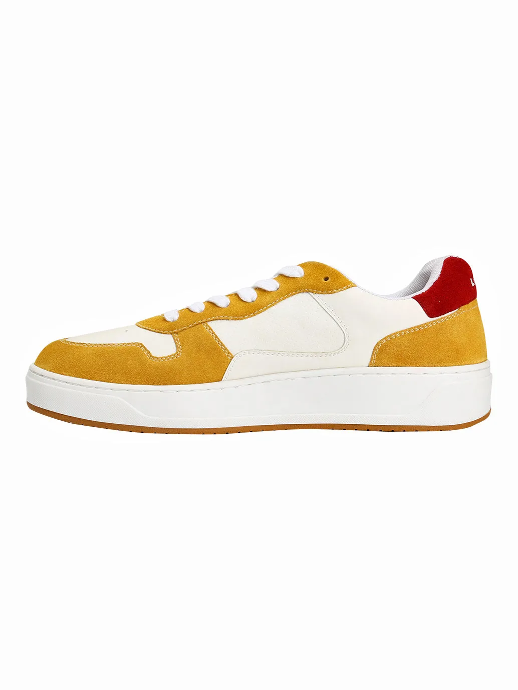 Men's Mustard Colorblock Sneakers