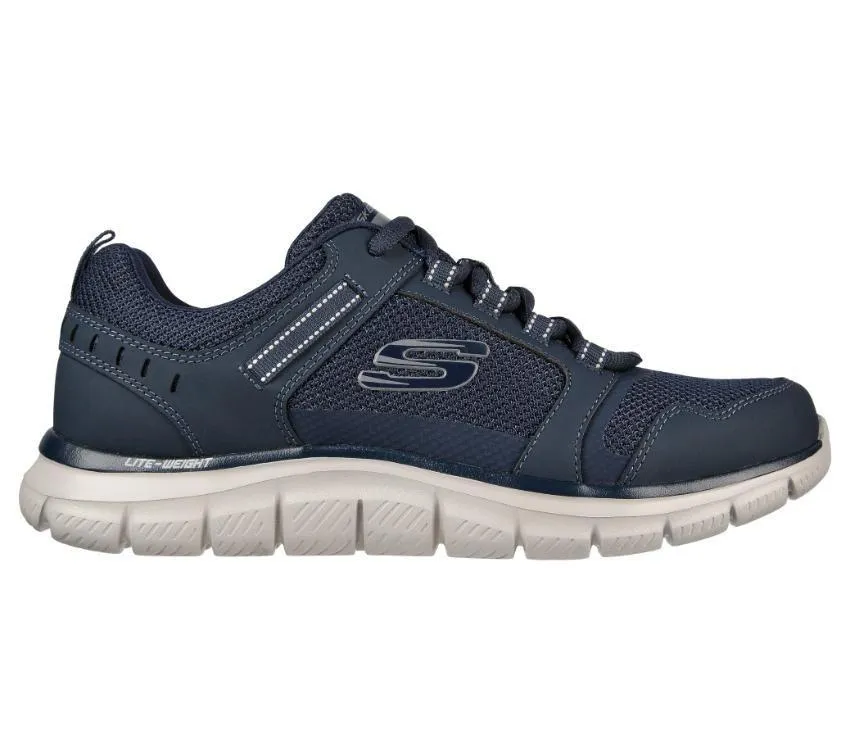 Mens Skechers Track - Knockhill Navy Athletic Shoes