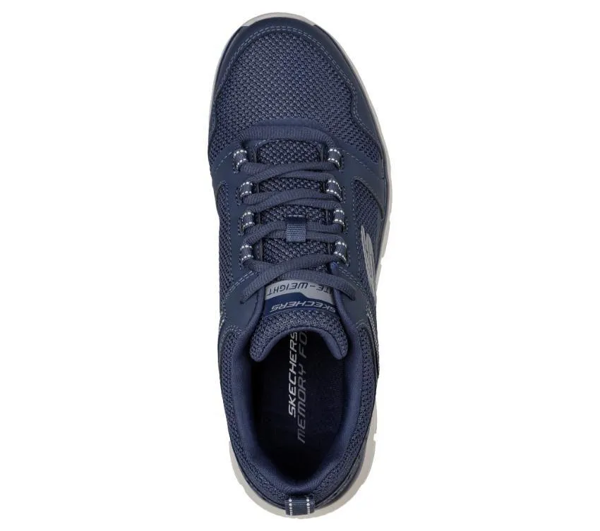 Mens Skechers Track - Knockhill Navy Athletic Shoes