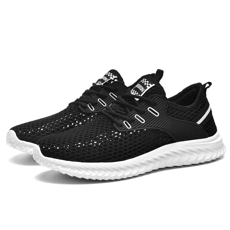 Men's Sneaks Shoes Men's Summer Casual Shoes Breathable Mesh Surface Shoes Hollow out Mesh Shoes