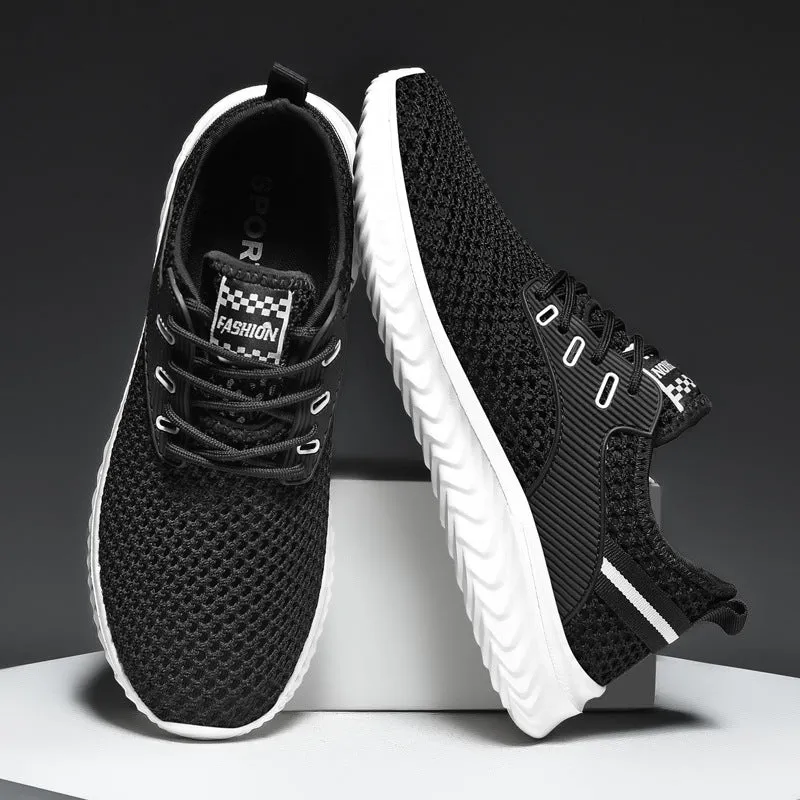 Men's Sneaks Shoes Men's Summer Casual Shoes Breathable Mesh Surface Shoes Hollow out Mesh Shoes