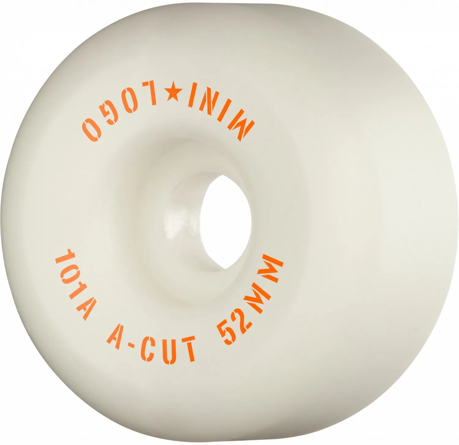 Mini Logo Wheels A-Cut "2" 52mm 101a - White (Set of 4)