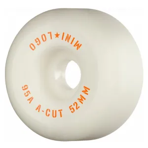 Mini Logo Wheels A-Cut "2" 52mm 95a - White (Set of 4)