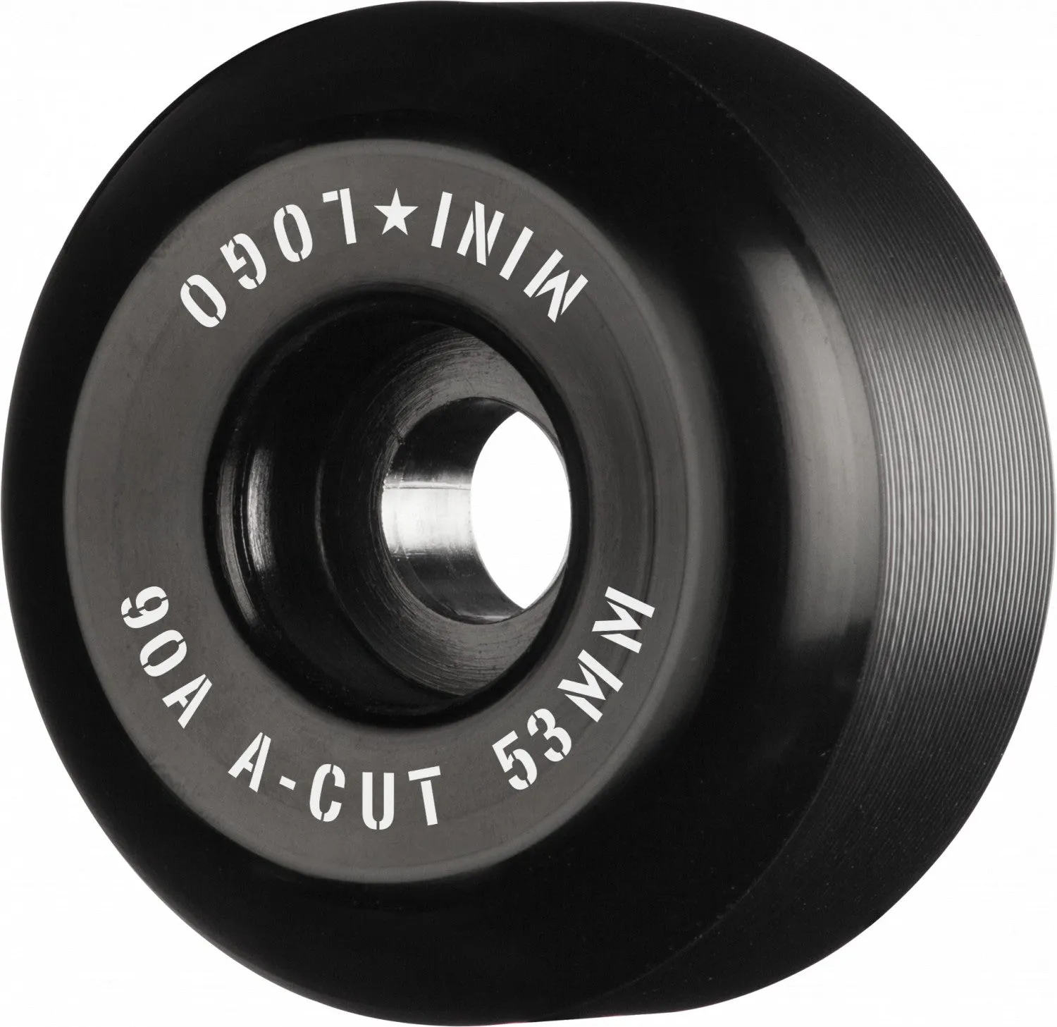 Mini Logo Wheels A-Cut "2" 53mm 90a - Black (Set of 4)