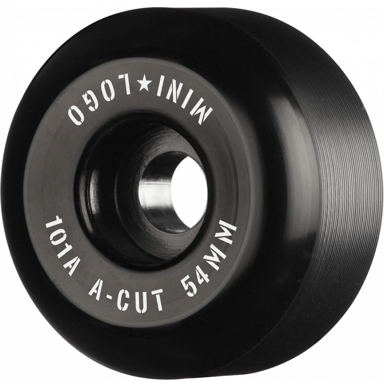 Mini Logo Wheels A-Cut "2" 54mm 101a - Black (Set of 4)