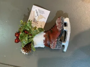 Mini Skate Mistletoe Ornament