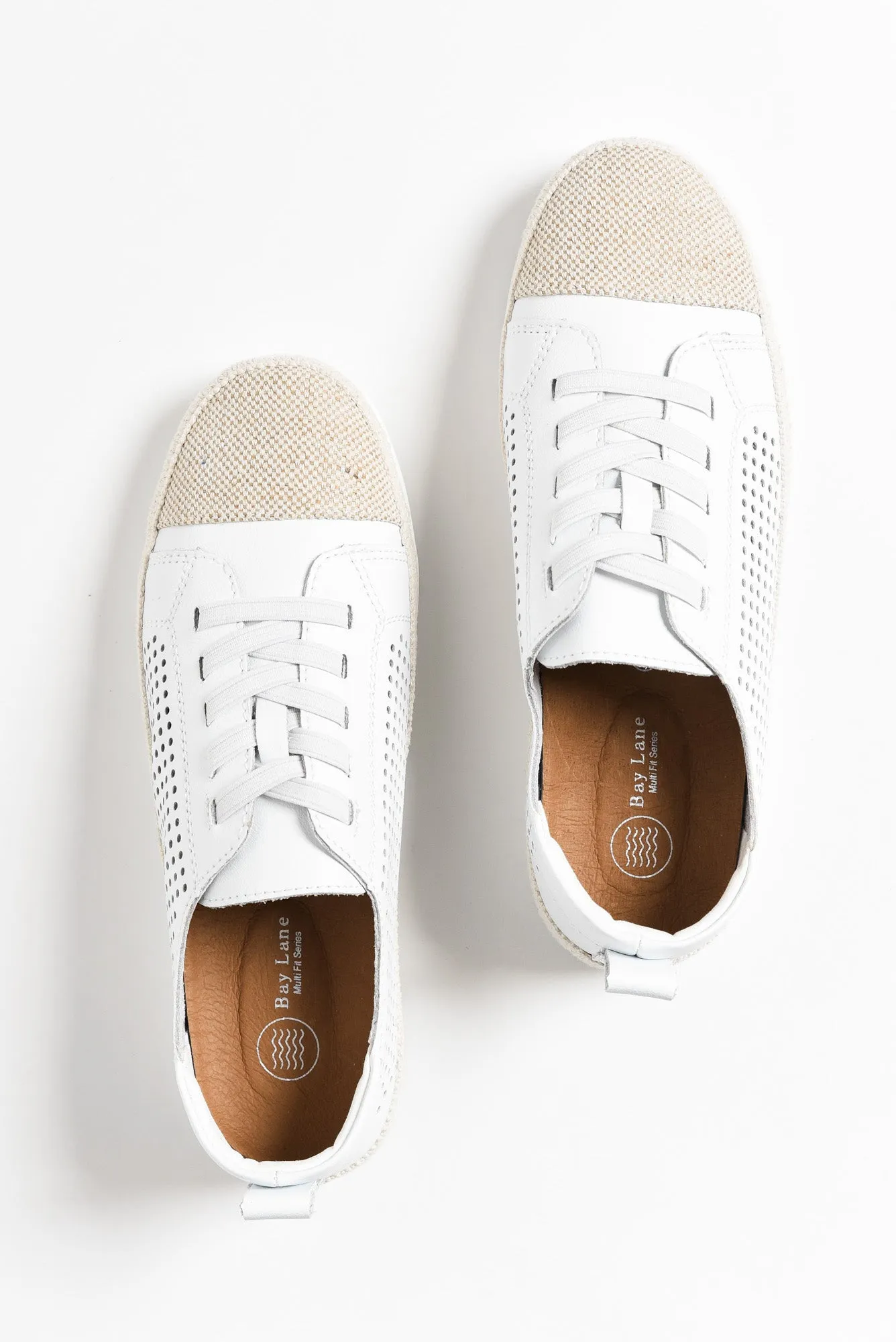 Moon White Leather Sneaker