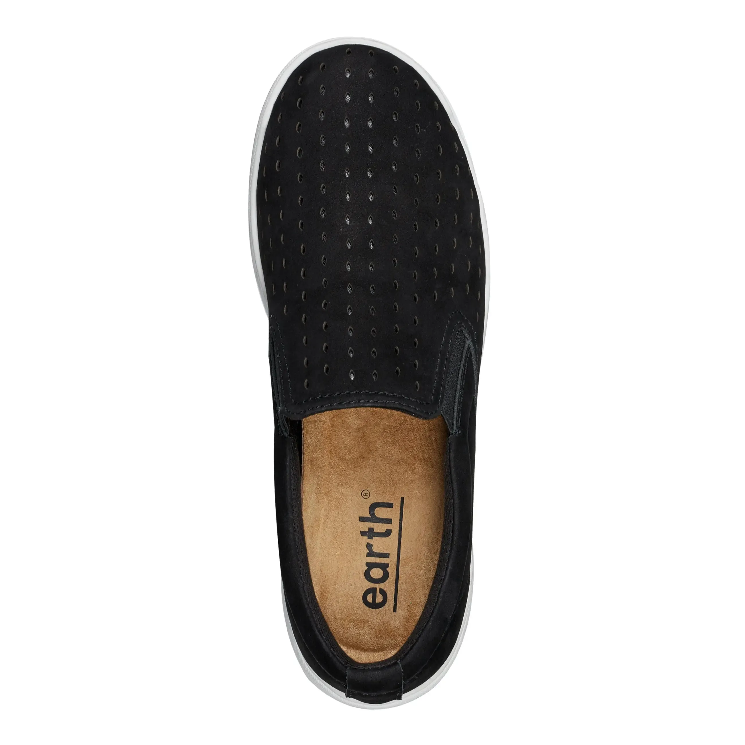 Nel Laser Cut Round Toe Casual Slip-on Sneakers