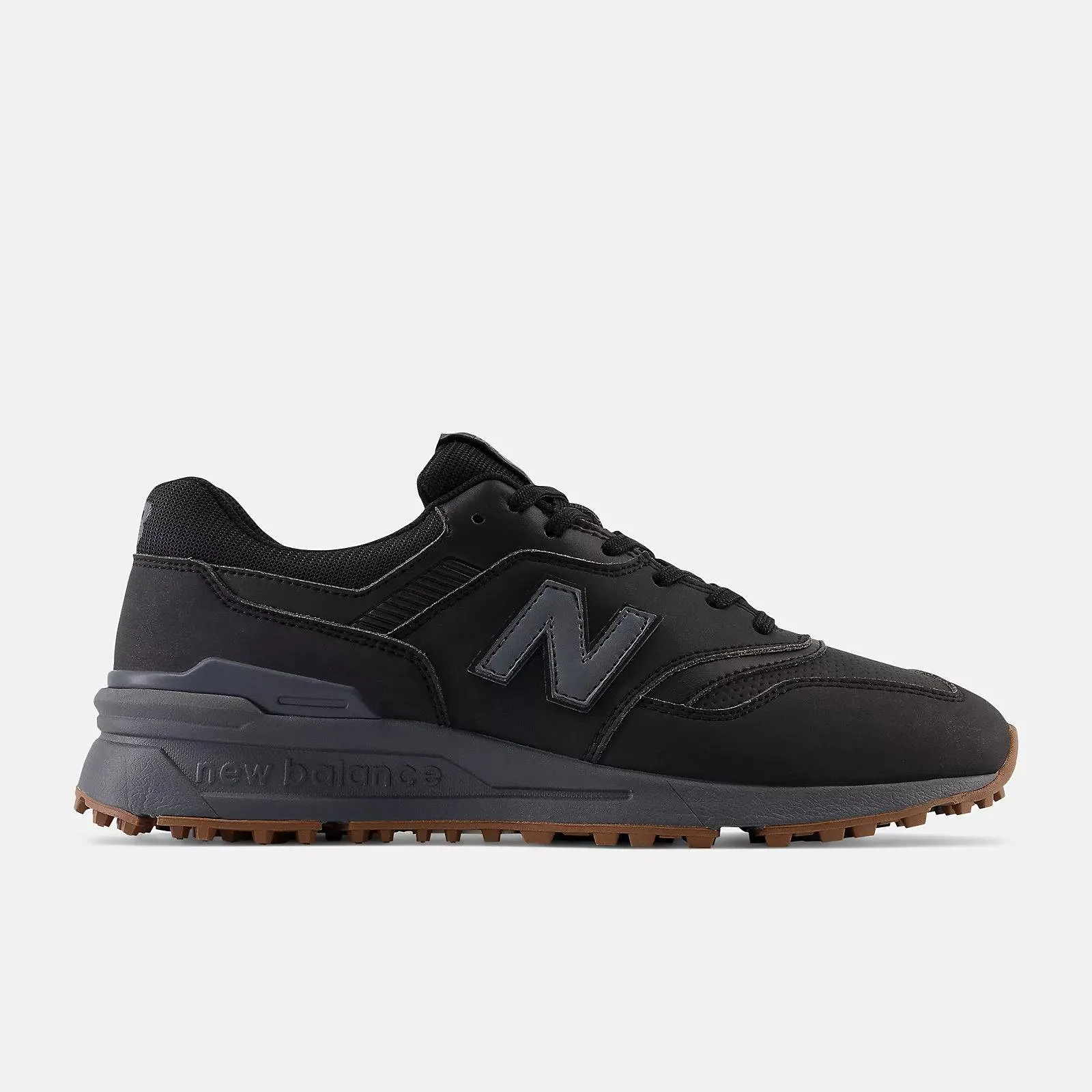 New Balance Mens 997 SL Golf Shoe - BLACK / GREY