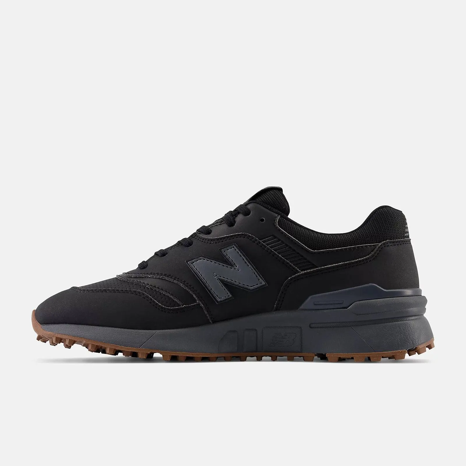 New Balance Mens 997 SL Golf Shoe - BLACK / GREY