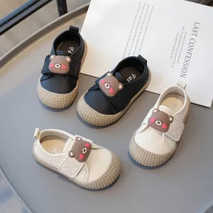 New Children's Casual Velcro Canvas Shoes