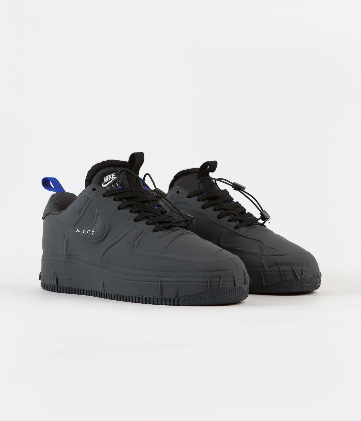 Nike Air Force 1 Experimental Shoes - Black / Anthracite - Chile Red - Hyper Royal