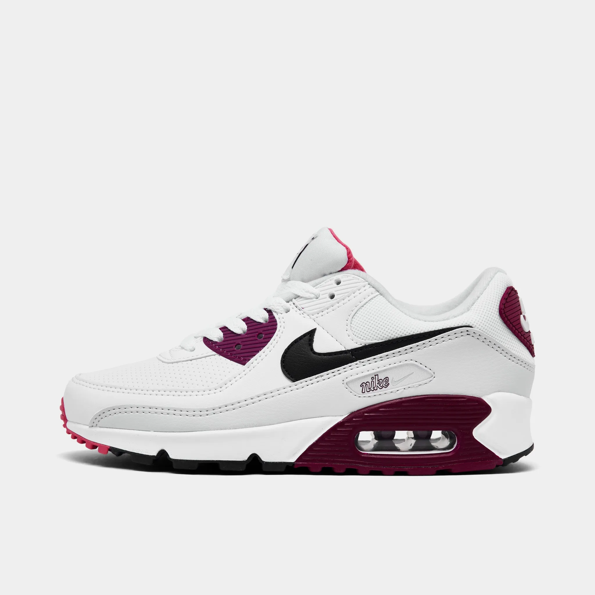 Nike Women's Air Max 90 White / Black - Dark Beetroot