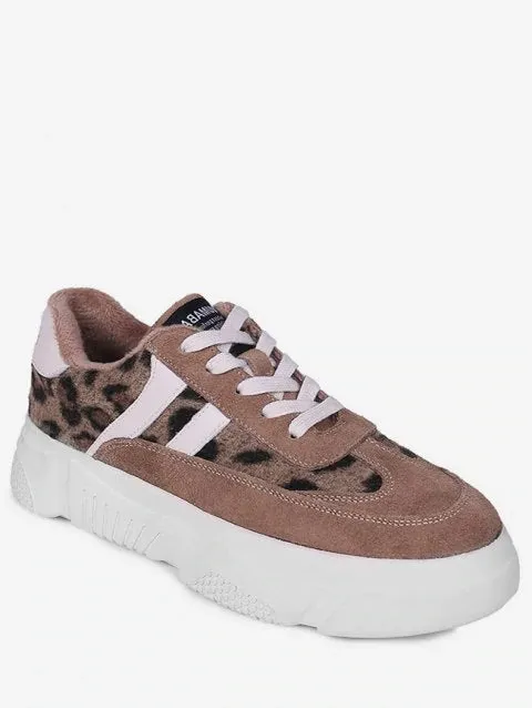 Noble Panel Suede Platform Sneakers