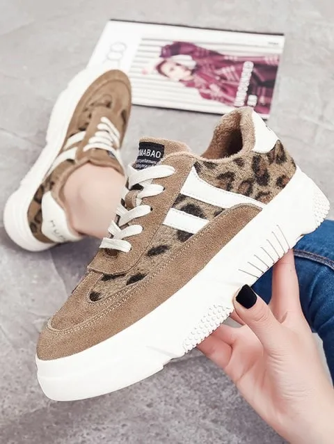 Noble Panel Suede Platform Sneakers