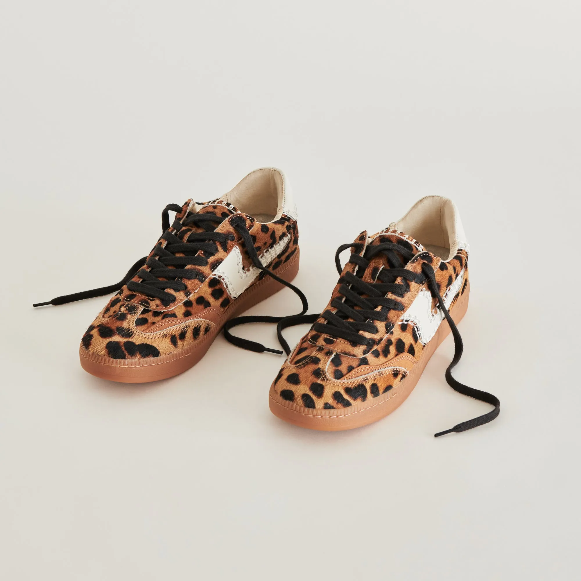 NOTICE STITCH SNEAKERS DK LEOPARD CALF HAIR