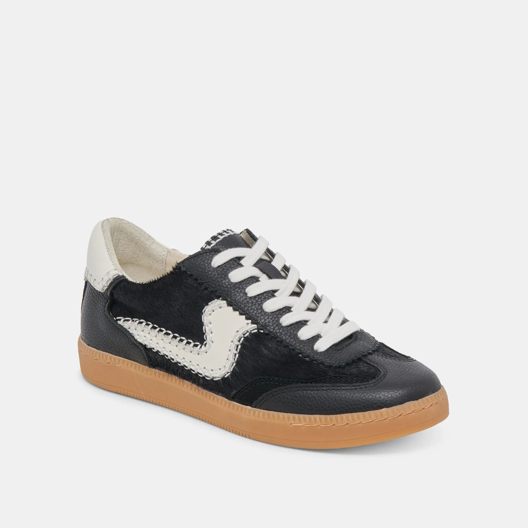 NOTICE STITCH SNEAKERS ONYX CALF HAIR