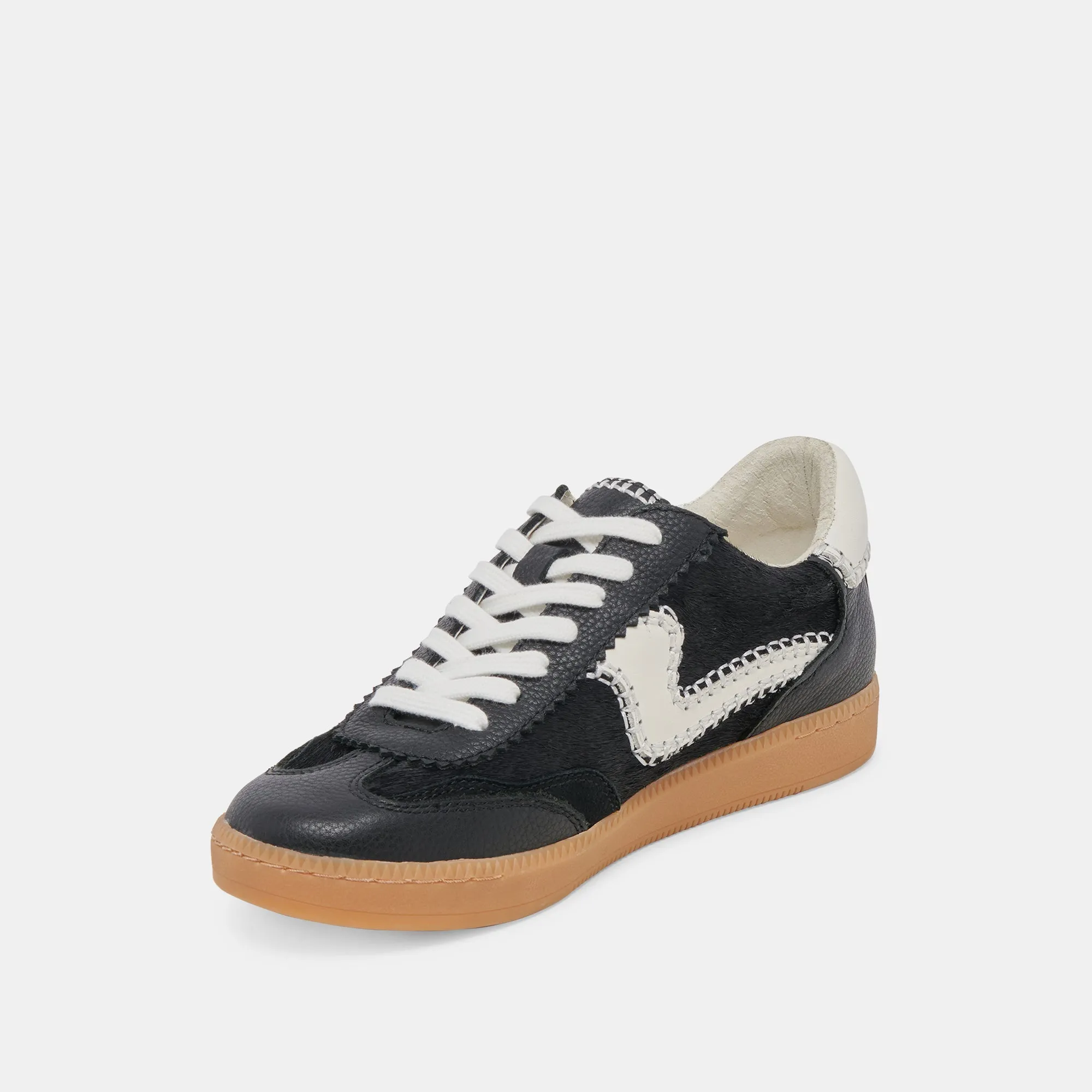 NOTICE STITCH SNEAKERS ONYX CALF HAIR