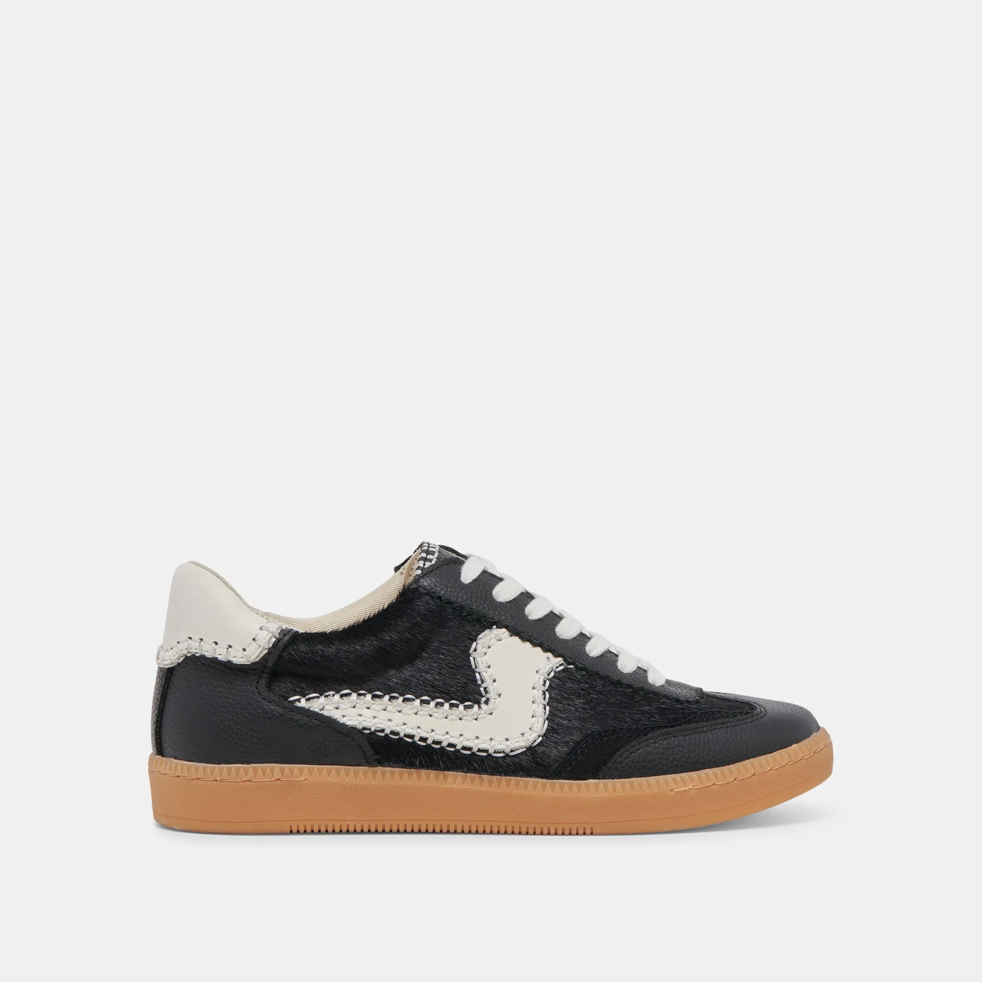 NOTICE STITCH SNEAKERS ONYX CALF HAIR