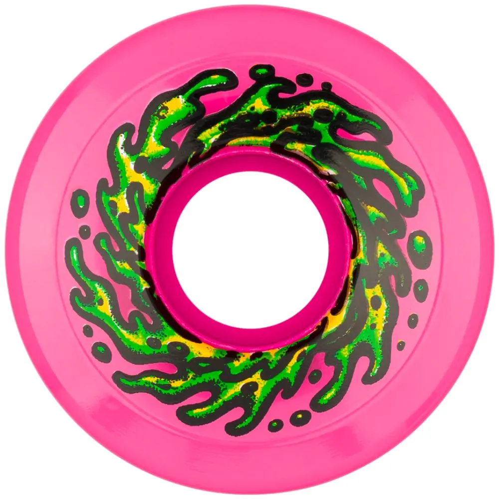 OG Mini Slime Balls Clear Pink 78a 54.5mm Skateboard Wheels