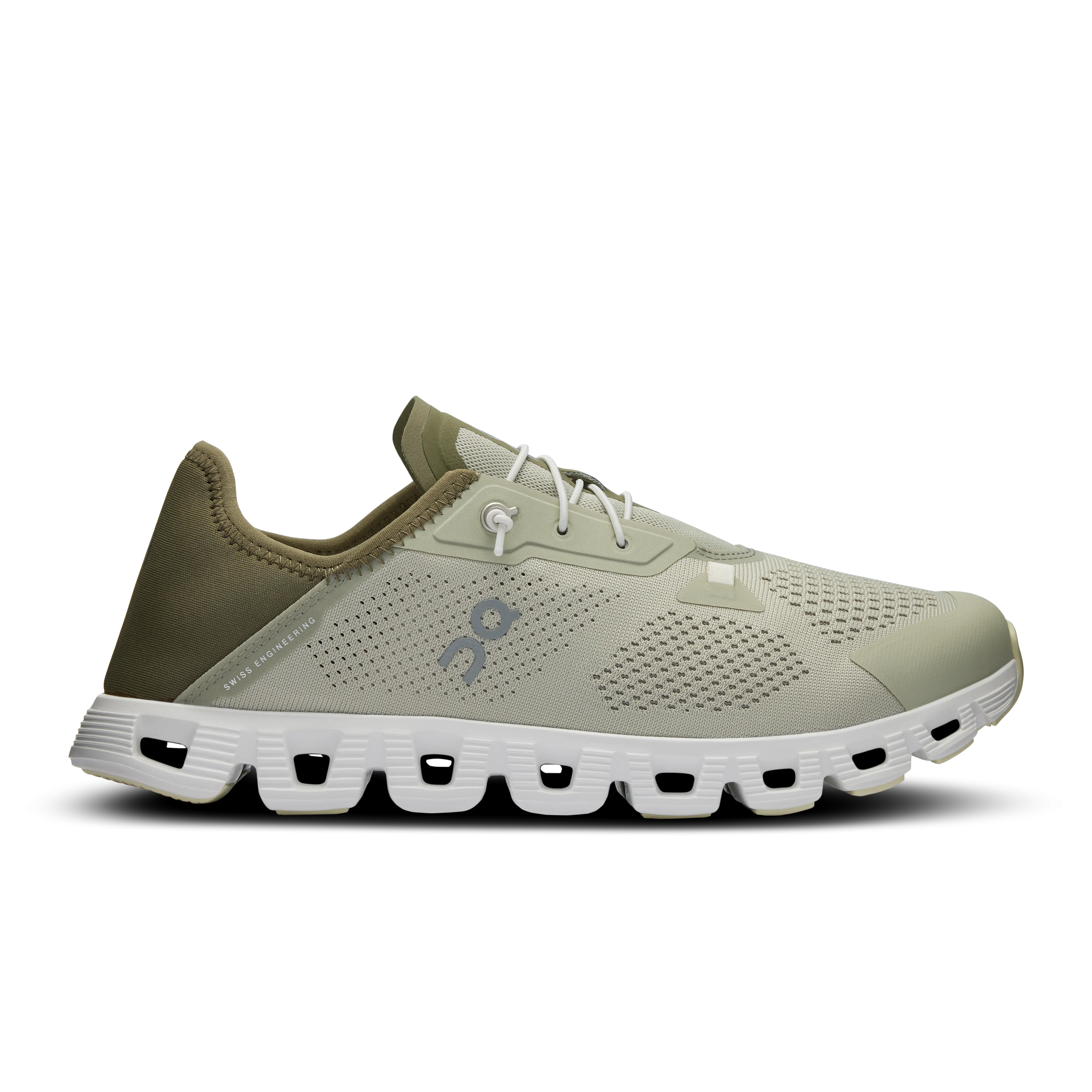 On Running Men's Cloud 5 Coast Shoes - Chalk / Olive