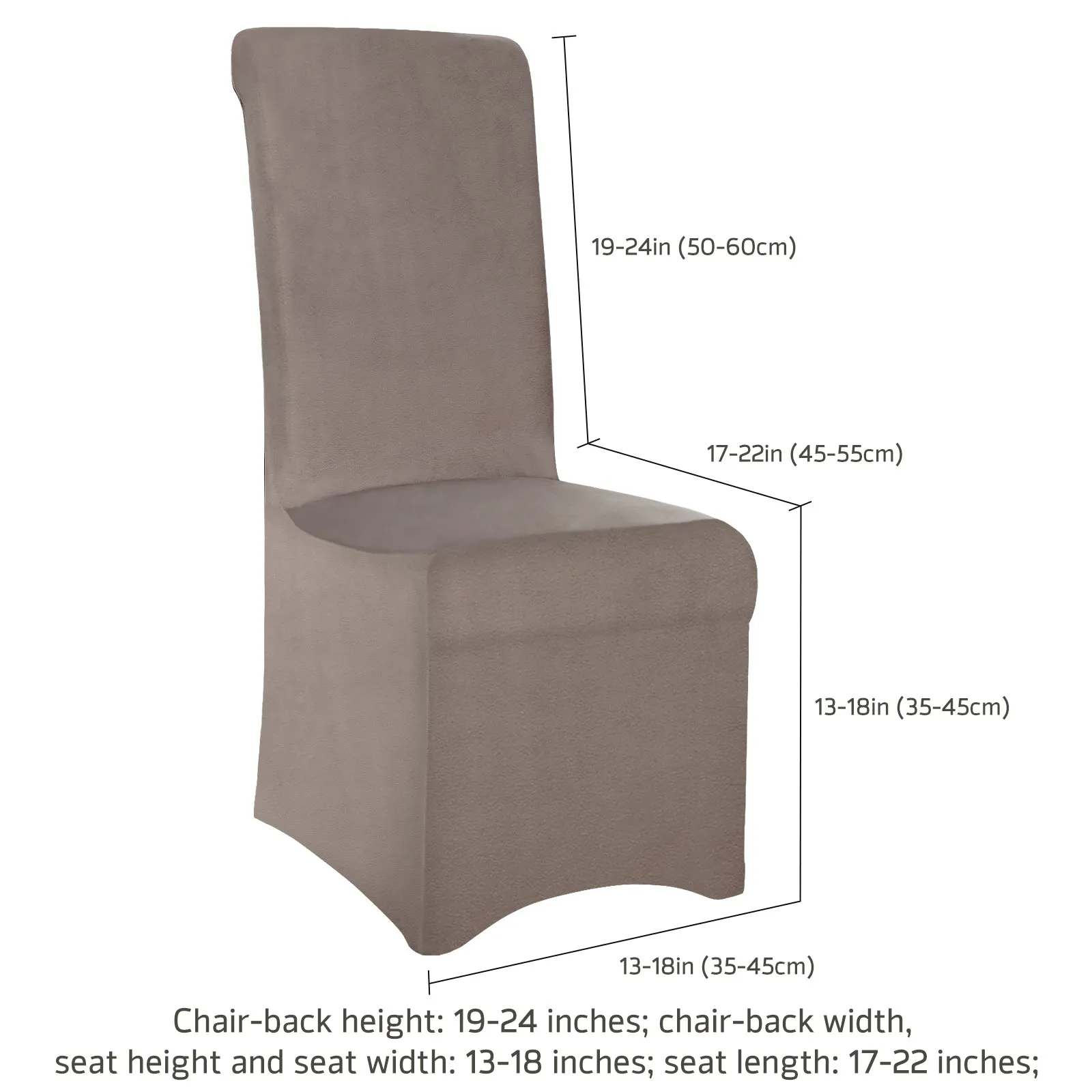 Osunnus Velvet Stretch Dining Chair Covers Set of 4