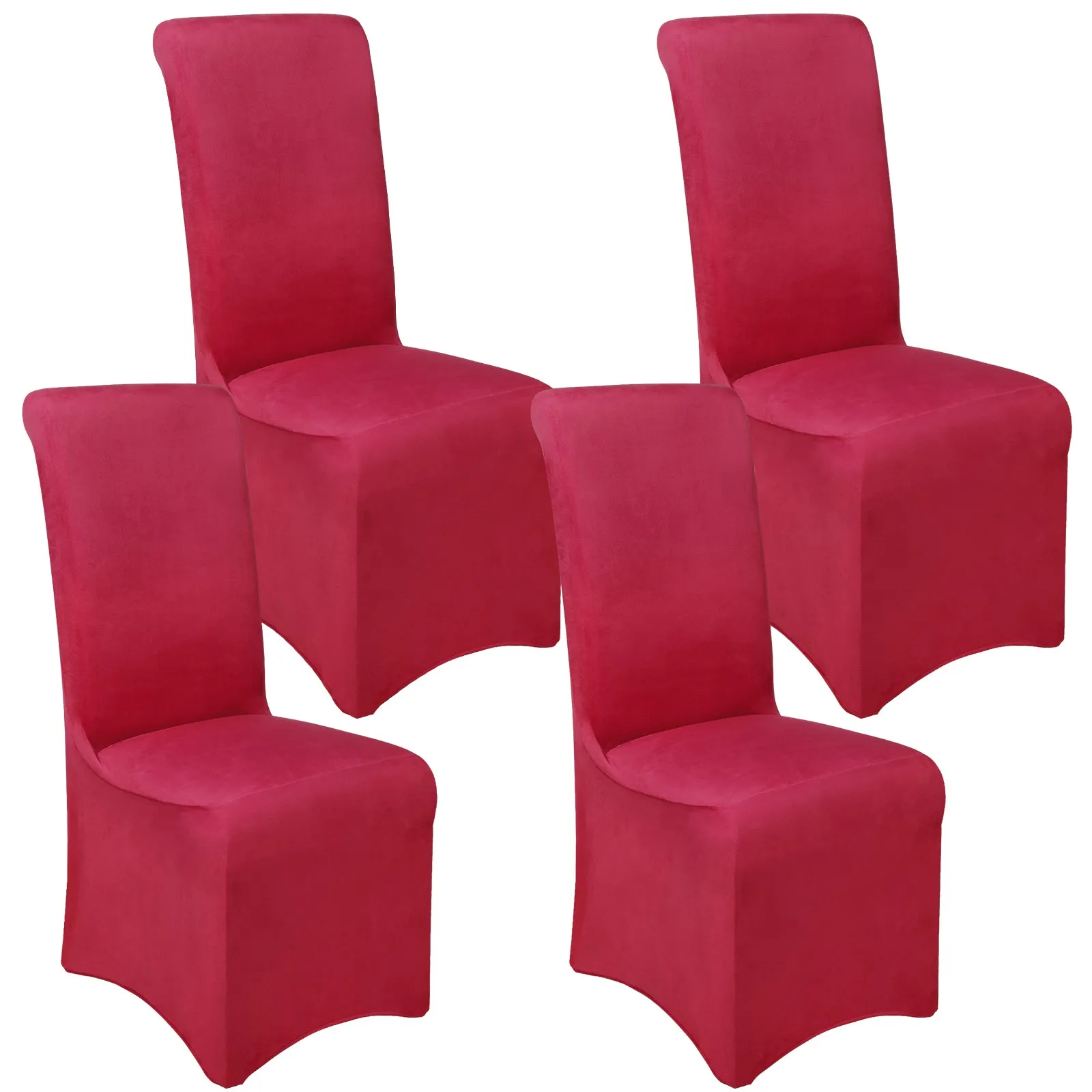 Osunnus Velvet Stretch Dining Chair Covers Set of 4