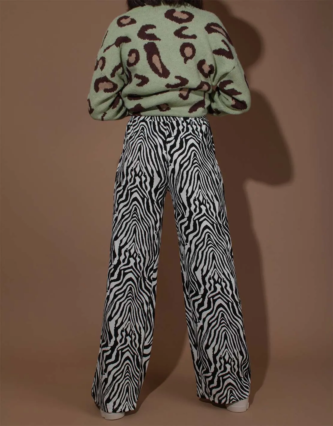 Palazzo print trousers