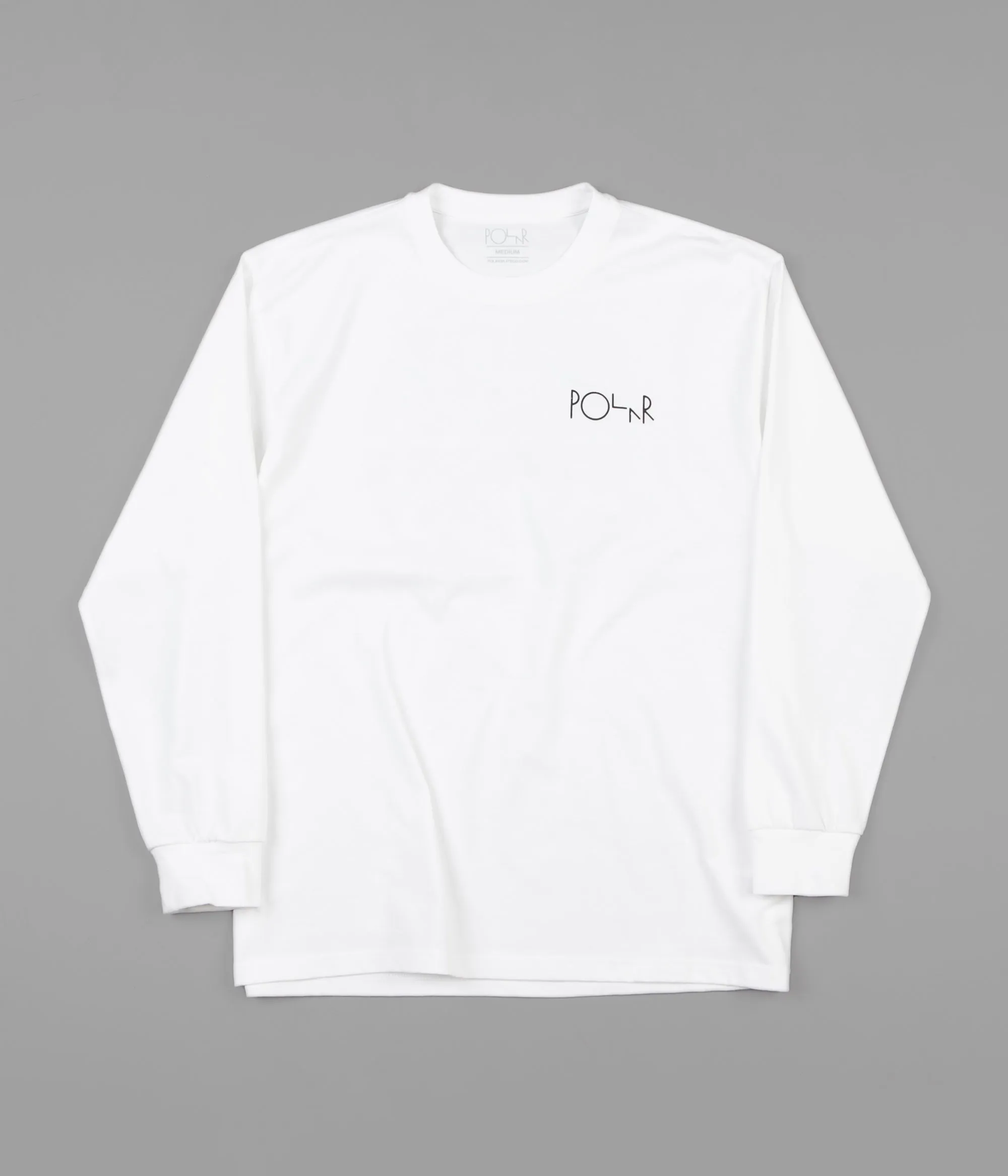 Polar Klez Fill Logo Long Sleeve T-Shirt - White