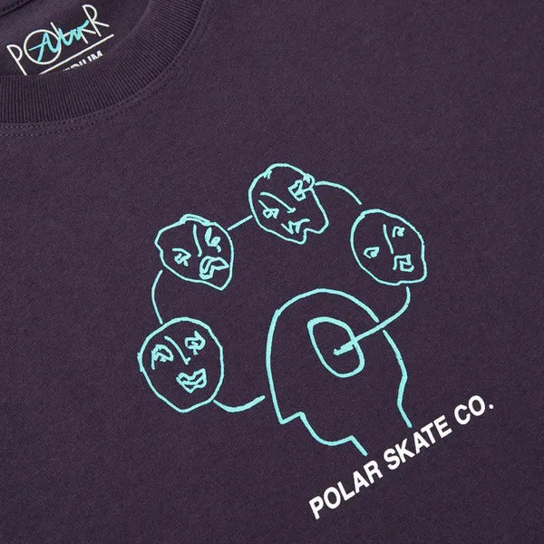 Polar Skate Head Space T-Shirt - Dark Violet