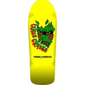 Powell Peralta 10.25" x 30.5" Claus Grabke Yellow Skateboard Deck