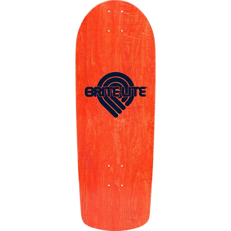 Powell Peralta 10" x 28.25" OG Snub Ray Rodriguez Skull & Sword Reissue Orange Stain Skateboard Deck