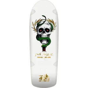 Powell Peralta 10" x 30.125" Mike McGill 40th Anniversary McTwist White/Gold Foil Reissue Skateboard Deck