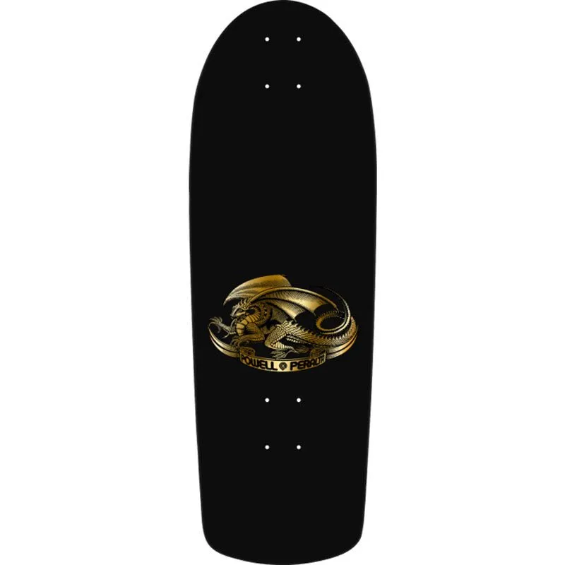 Powell Peralta 10" x 30.125" Mike McGill Skull & Snake McTwist 40th Ann. Gold Foil/Black Skateboard Deck