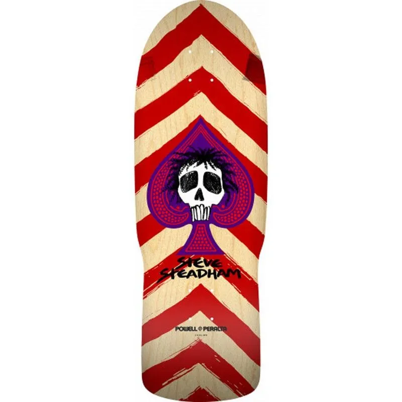 Powell Peralta 10" x 30.125" Steadham Spade Red/Nat Skateboard Deck