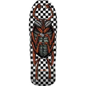 Powell Peralta 10" x 30.25" Mike Vallely Bug Reissue White Skateboard Deck