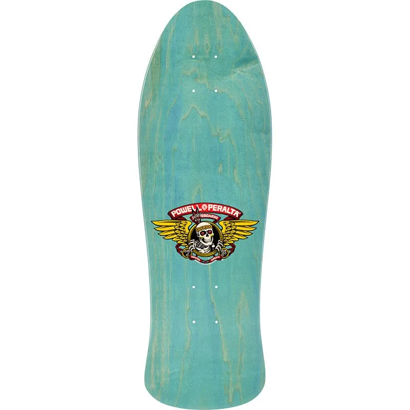 Powell Peralta 10" x 30.81" Steve Saiz Totem Blue Stain Skateboard Deck