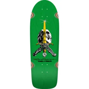 Powell Peralta 10" x 30" OG Ray Rodriguez Skull & Sword Reissue Green Stain Skateboard Deck