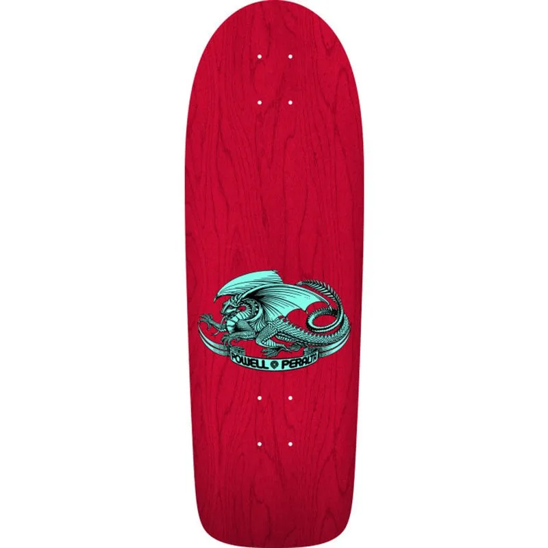 Powell Peralta 10" x 30" OG Ray Rodriguez Skull & Sword Reissue Red Stain Skateboard Deck