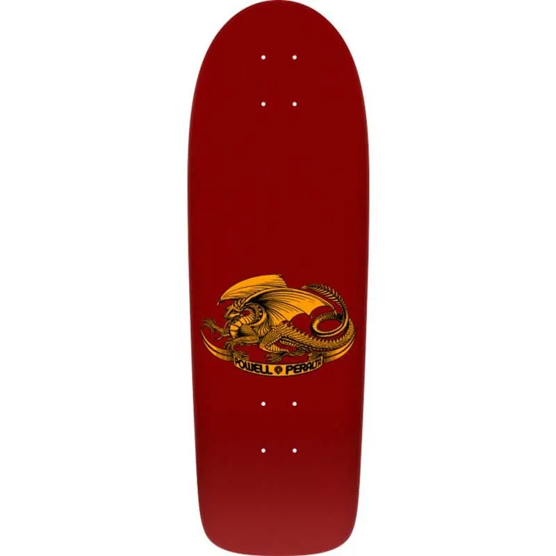 Powell Peralta 10" x 30" Ray Rodriguez Skull & Sword Reissue Burgundy Skateboard Deck