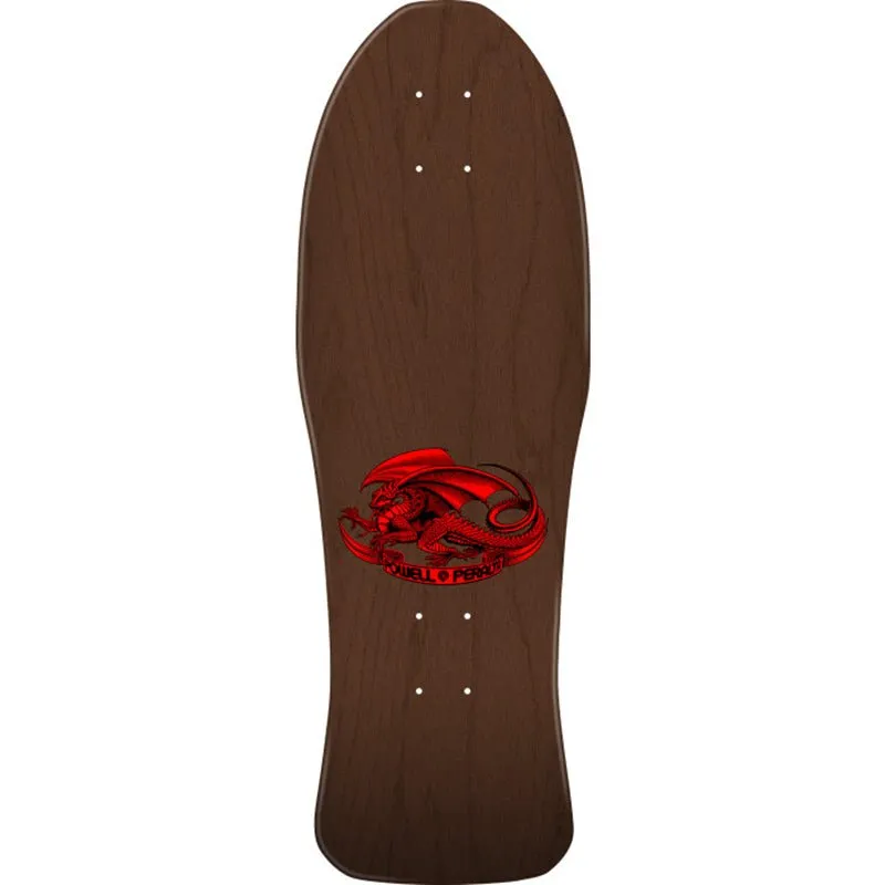 Powell Peralta 10" x 30" Steve Caballero Chinese Dragon Reissue Deck Brown Stain Skateboard Deck