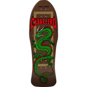 Powell Peralta 10" x 30" Steve Caballero Chinese Dragon Reissue Deck Brown Stain Skateboard Deck