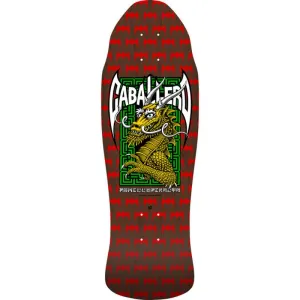 Powell Peralta 9.625" x 29.75" Steve Caballero Street Reissue  Red/Brown Skateboard Deck