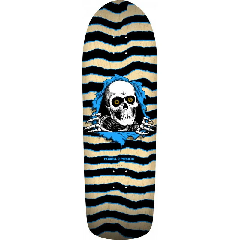 Powell Peralta 9.89" x 31.32" Old School Ripper Nat/Blue Skateboard Deck